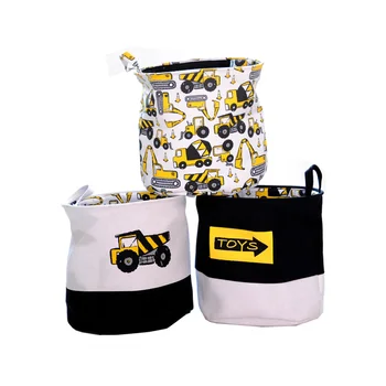 

Cartoon Cars Printed Storage Basket For Toys Fabric Clothes Organizer Folding Large Laundry Basket For Dirty Clothes 40x33x40cm