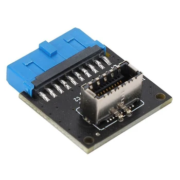 

Connecting 19Pin To TYPE-E 20Pin Easy Install Motherboard USB3.0 Expansion Card Data Transfer Front Facing Universal Computer