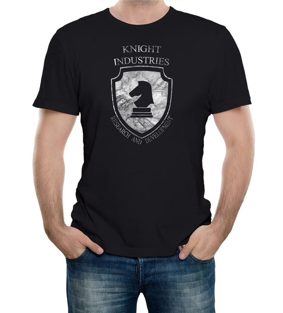 Мужская футболка Knight Industries набор в стиле наездника Давида хассельхоффа Ретро