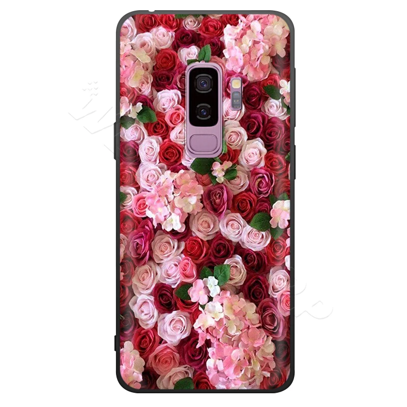 Webbedepp розовый цветок пион ваза чехол для Samsung Galaxy S7 S8 S9 S10 Plus Edge Note 10 8 9 A10 A20 A30 A40 A50 A60