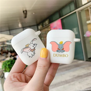 

Ctue Cartoon Dumbo Baby Off White Earphone Cases For Airpods 1 2 Soft Silicone Wireless Bluetooth Airpod Cover Air Pods 2 Case