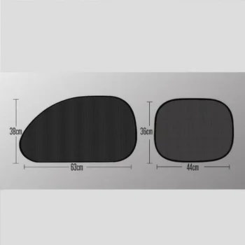 

4pcs/Set Sun Visors Black Nylon Mesh Cloth Sunshade Shade Cover UV Shield
