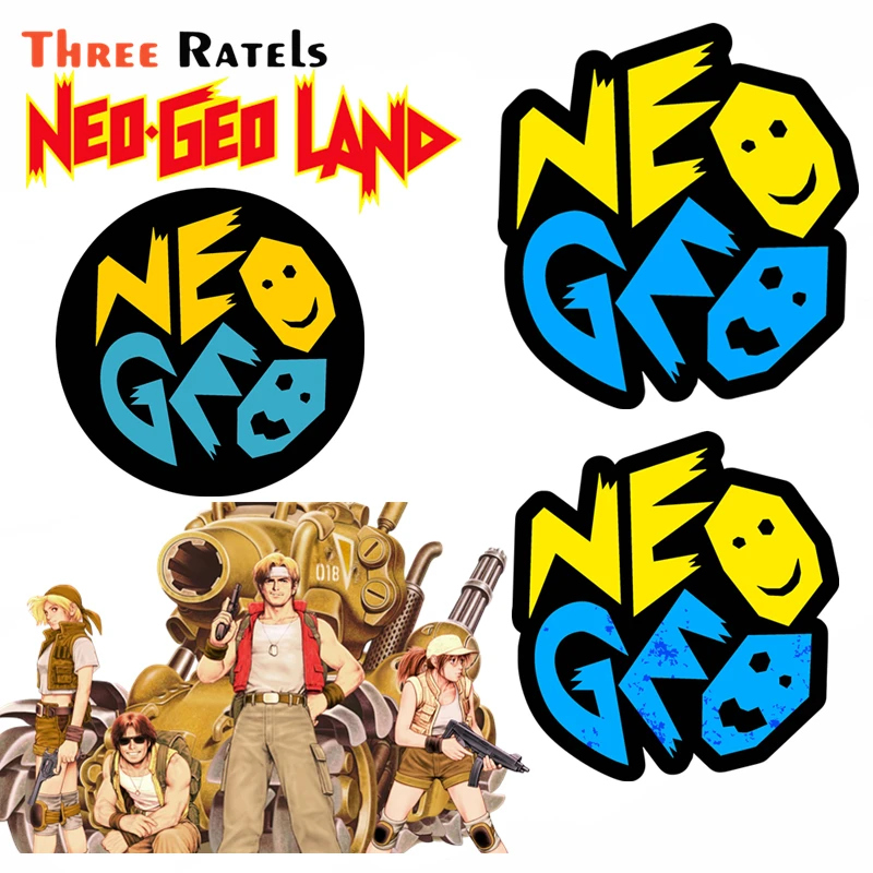 Автомобильные наклейки Three Ratels F686 для Neo Geo Round Sign, водонепроницаемая наклейка на доску для серфинга, устойчивая к царапинам аниме автостайлинг