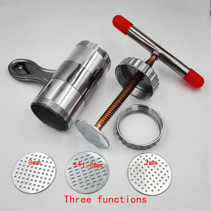 

Manual Pasta Machine Kitchen Machine Noodle Cutting Machine with 3 Die Tools