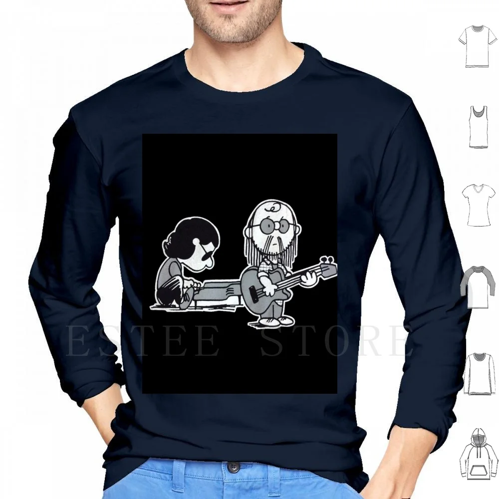 Steely Dan Retro Essential Felpe Con Cappuccio Manica Lunga Steely Dan Brown Steely Dan Tribute Dell'Artista