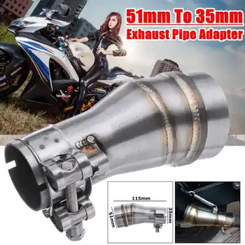 

For Honda/Kawasaki/Suzuki Universal 51mm to 35mm Motorcycle Modified Exhaust Muffler pipe Adapter Reducer Connector Pipe Tube