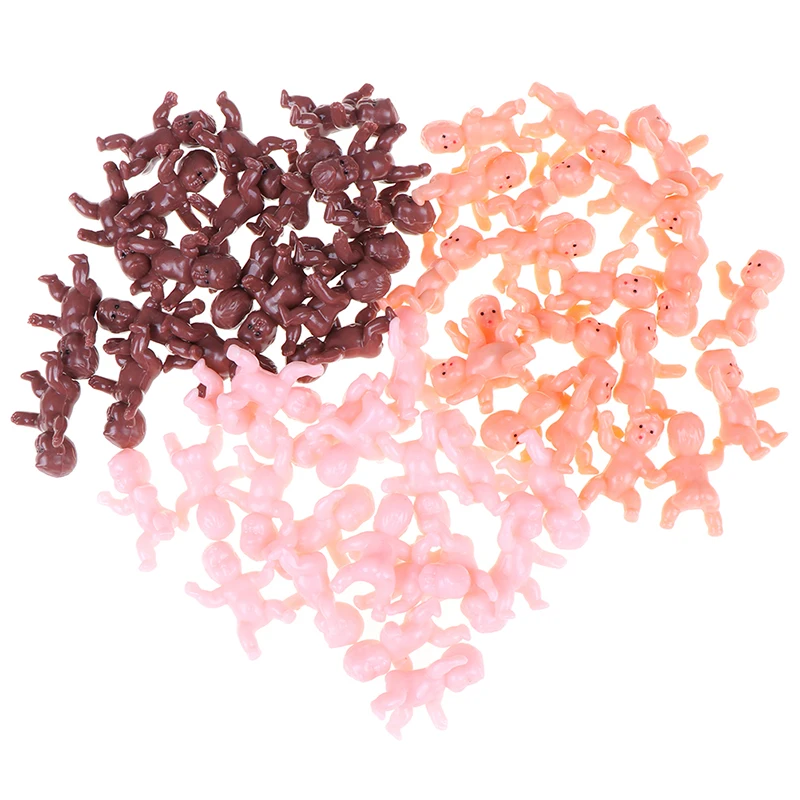 Doll Accessories 10/20/60Pcs 1inch/1.2inch Mini Plastic Baby Kids Mini Plastic Baby Kids Doll Accessories doll accessories