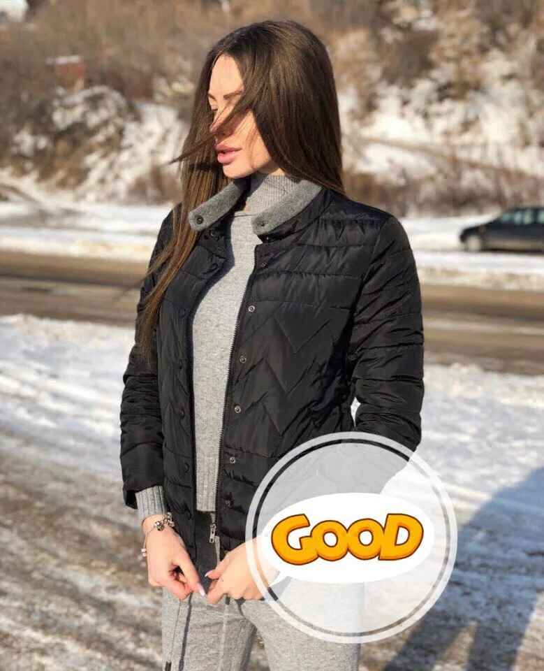 

2018 Autumn New Style Weatherization Single Breasted Cotton-padded Clothes Women's Cross Border Electricity Supplier AliExpress