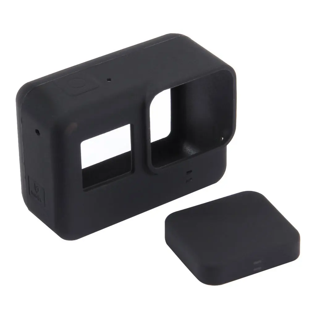 PULUZ камера мягкий силиконовый защитный чехол с крышкой объектива Крышка для Gopro Hero 5 Черная Камера для GoPro аксессуары