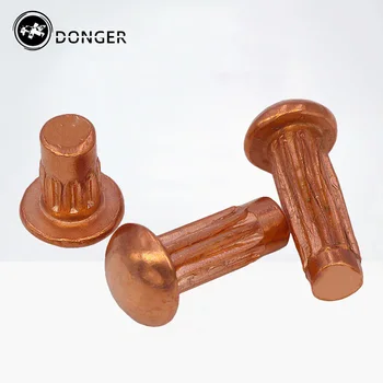 

20/50Pcs GB827 M2 M2.5 M3 M4 Knurled Solid Copper Rivets For Name Plate HW203