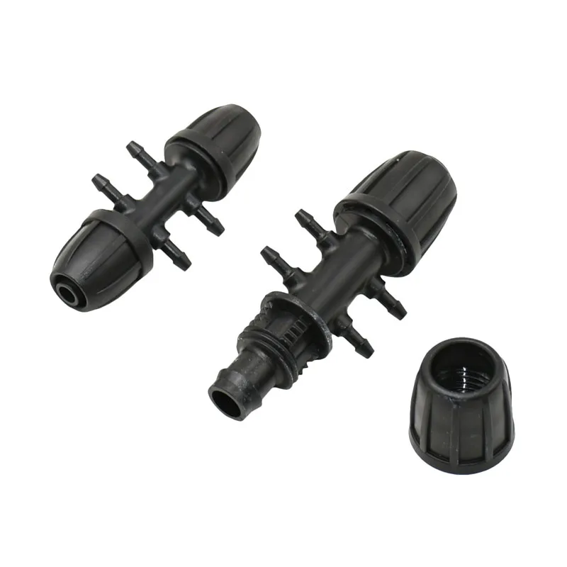 1/8 To 3/8" 1/2" Hose 4 Way Connector 8/11 16mm To 3/5 Water Splitter