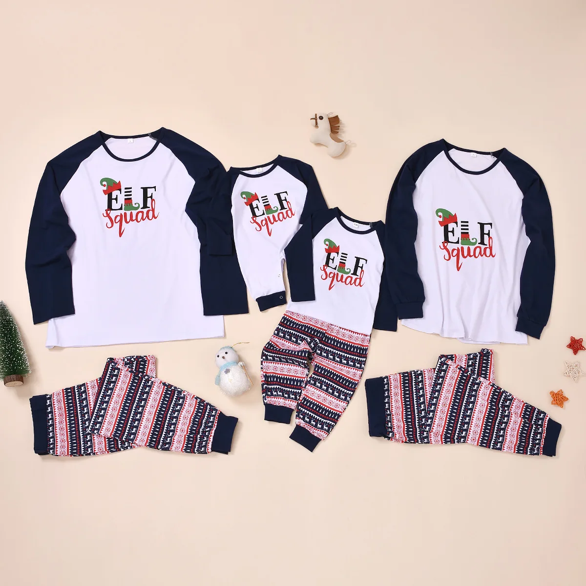 

Christmas Family Matching Pajamas Clothes Look Father Mother Kid Baby's Sleepwear Family Homewear Christmas Pajamas Sets Outfits