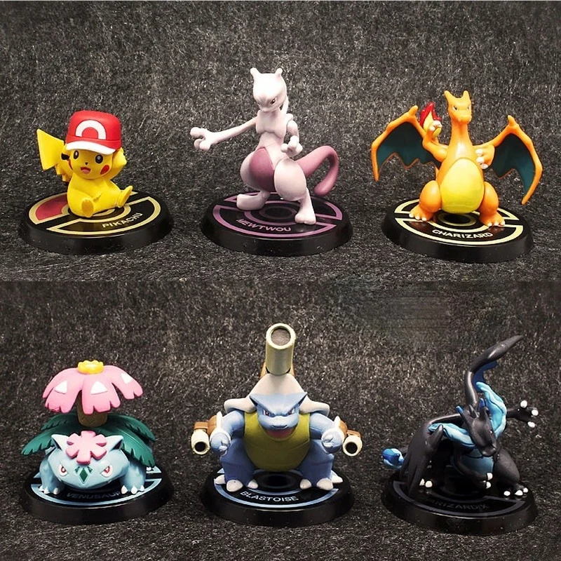 Pokemon Charizard Blastcx Venusaur Mew Pikachu Simpatici Giocattoli Per Ornamenti Di Action Figure