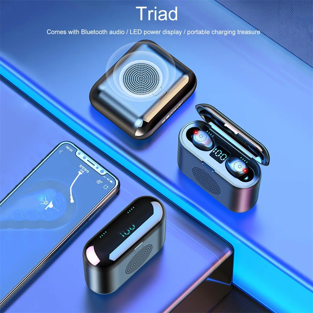 Twins Touch беспроводной Bluetooth 5 наушники спортивные стерео Беспроводная гарнитура 6D звук динамик для смартфонов наушники# LR3