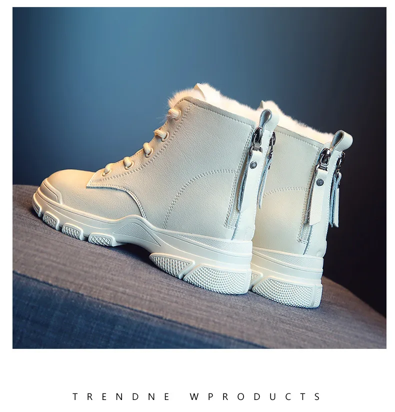 Ботинки; Bota Feminina; ; коллекция года; женская обувь; модные зимние Ботинки Martin; короткие модели из флиса и хлопка; толстая теплая обувь