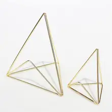 

Iron Geometric Business Card Holder Display Stand Desktop Note Holder Office Photo Holder Business Card Holder