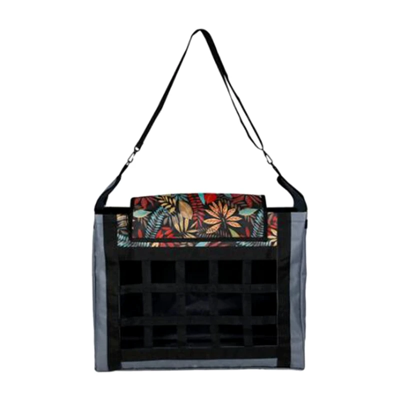 Horse Hay Storage Bag Hanging Tote with Adjustable Strap Large Capacity Slow Feeder for Horses Goat | Дом и сад
