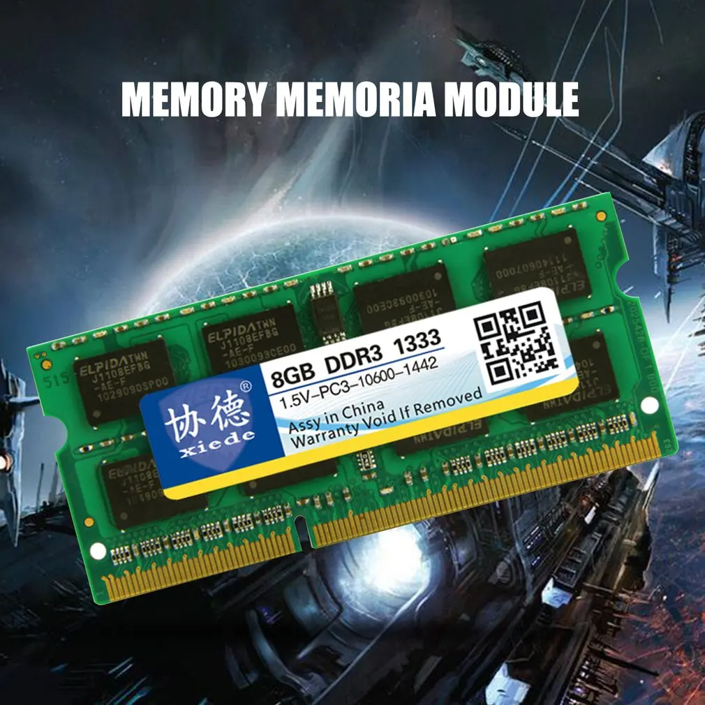 Модуль памяти DDR3 1333 8G для ноутбука, PC3-10600, совместимый с процессором Intel и процессором AMD