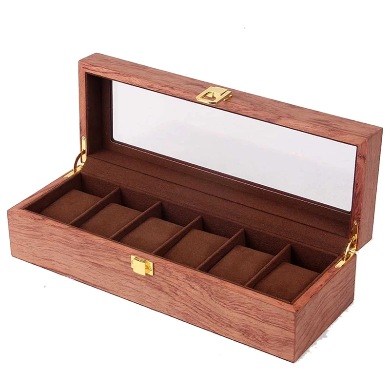 Ретро деревянный чехол для часов, прочная упаковка, держатель для хранения ювелирных изделий, органайзер для часов, шкатулка - Цвет: A2