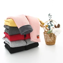 Штаны для мальчиков и девочек; зимние Утепленные штаны для мальчиков; Детские повседневные теплые бархатные брюки для мальчиков; леггинсы для девочек; одежда для малышей