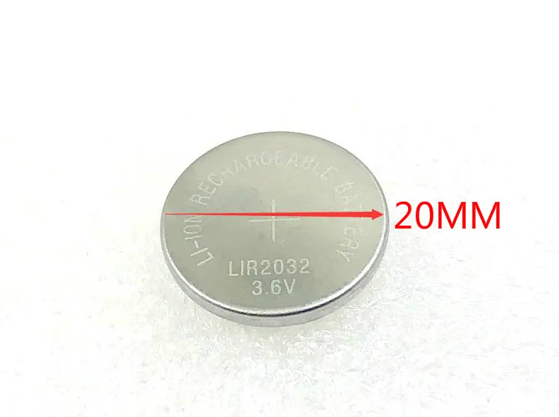 Новый оригинальный 2 шт. LIR2032 2032 3 6 В перезаряжаемый литиевый аккумулятор для