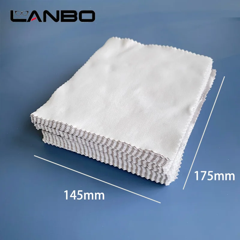 LANBO 100 개/몫 고품질 안경 클리너 145*175mm 마이크로 화이버 안경 ..