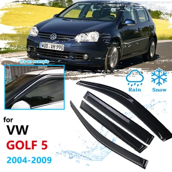 

Car Window Accessories for Volkswagen VW Golf 5 MK5 2004-2009 1K Rain Guard Deflector Visor Awnings Shelters 2005 2006 2007 2008