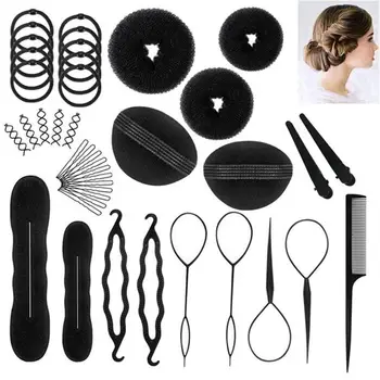 

71Pcs/Set Hair Styling Clips Bun Makers Twist Braid Ponytail Tools Accessories