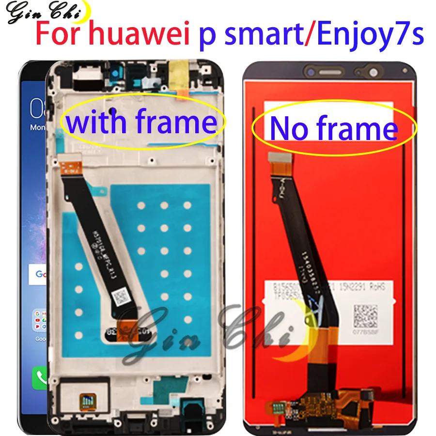 

For huawei p smart LCD Display For huawei Enjoy 7s LCD Replace Parts huawei p smart LCD with frameFIG LX1 L21 L22 Screen Replace