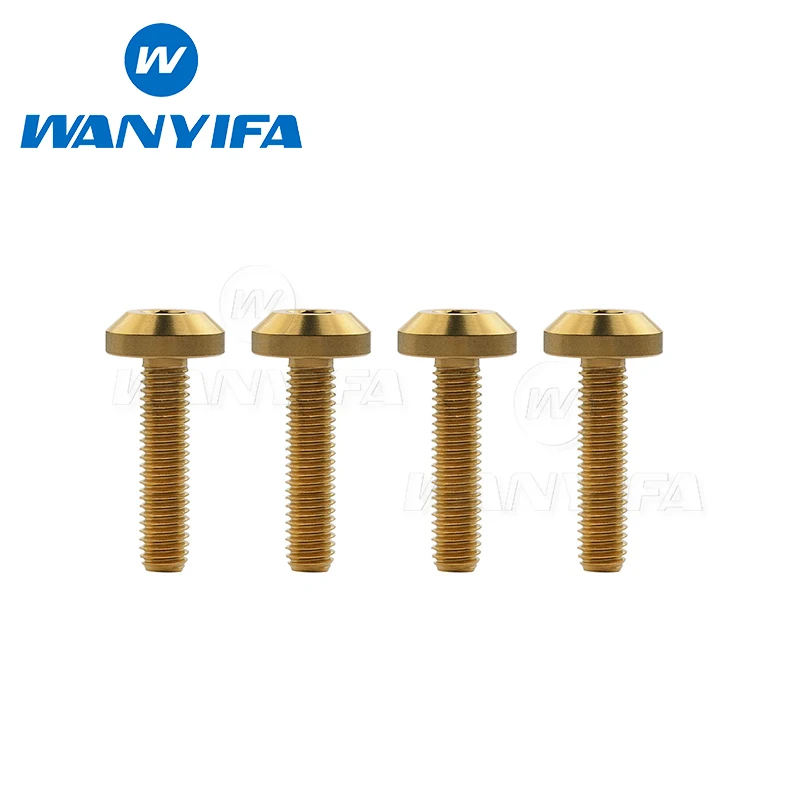 M8X25 gold M8x15 20 25 30 35 40 мм Титан/Ti двигатель тормозной ротор болт мотоцикл винт M8 для KAWASAKI велосипедные болты - Цвет: M8X25 gold