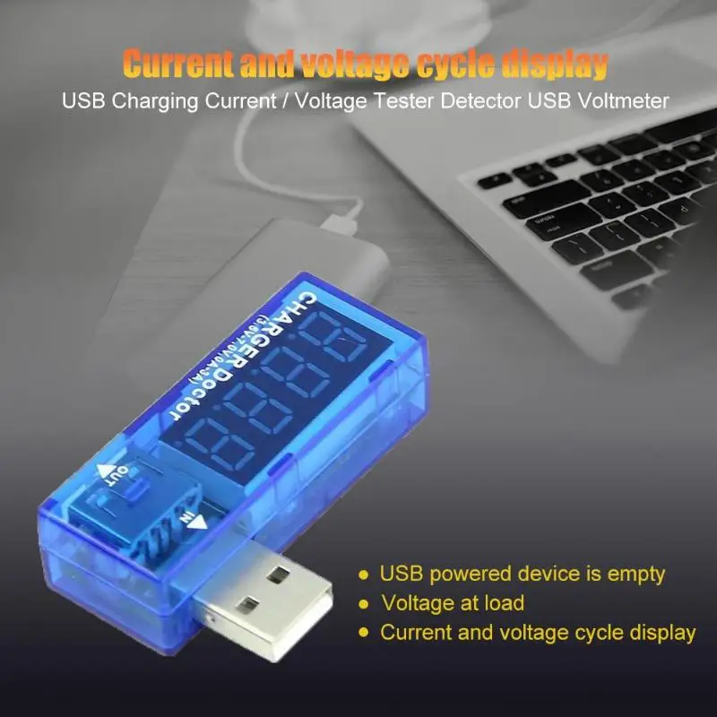 Многофункциональный USB тестер 0-2.5A измеритель тока портативный цифровой вольтметр Амперметр точный диапазон Высокая точность детектор напряжения