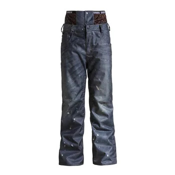 

Men's ski pants single plate Mens cowboy trousers waist lines Korean outdoor windproof waterproof warm 1522