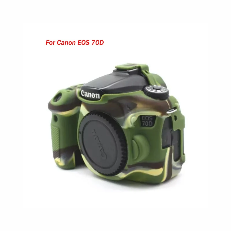 Мягкий силиконовый чехол для камеры резиновый Canon EOS 90D 80D 70D 77D Защитный