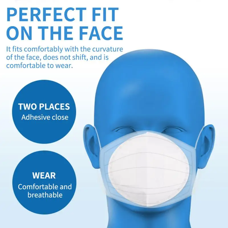 

50Pcs Replaceable Disposable 3 Layer Masks Gasket Safety Filter Anti-pollen Dust Non-woven Mask Filter Pad No Masks Included