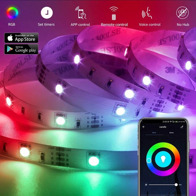 Led Lights Strips Compatible Google Home - Smart Usb Led Lights Wifi Rgb  Strip - Aliexpress