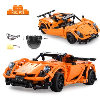 

421Pcs RC Remote Control Super Racing Car Building Blocks City Technic Bricks 918 Model DIY Construction Vehicle Toys For Kids