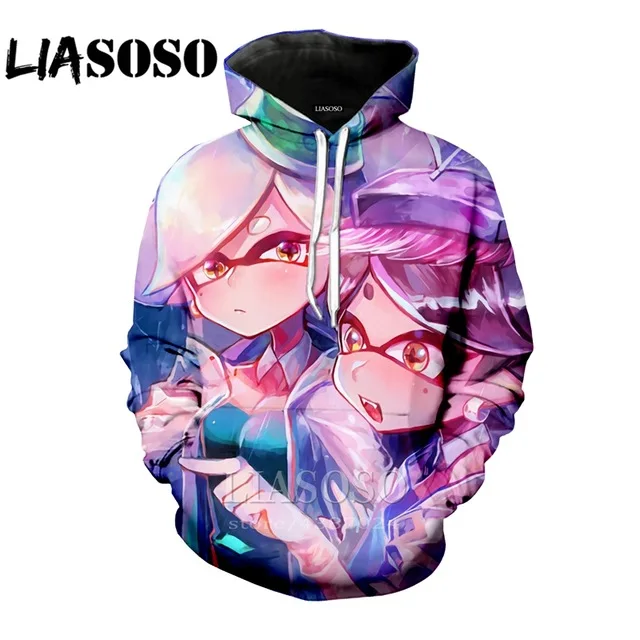 As shown 18 LX 3d принт забавная толстовка с капюшоном Splatoon rock уличная мужская верхняя одежда wo мужская Толстовка harajuku футболка Аниме толстовки - Цвет: As shown 18