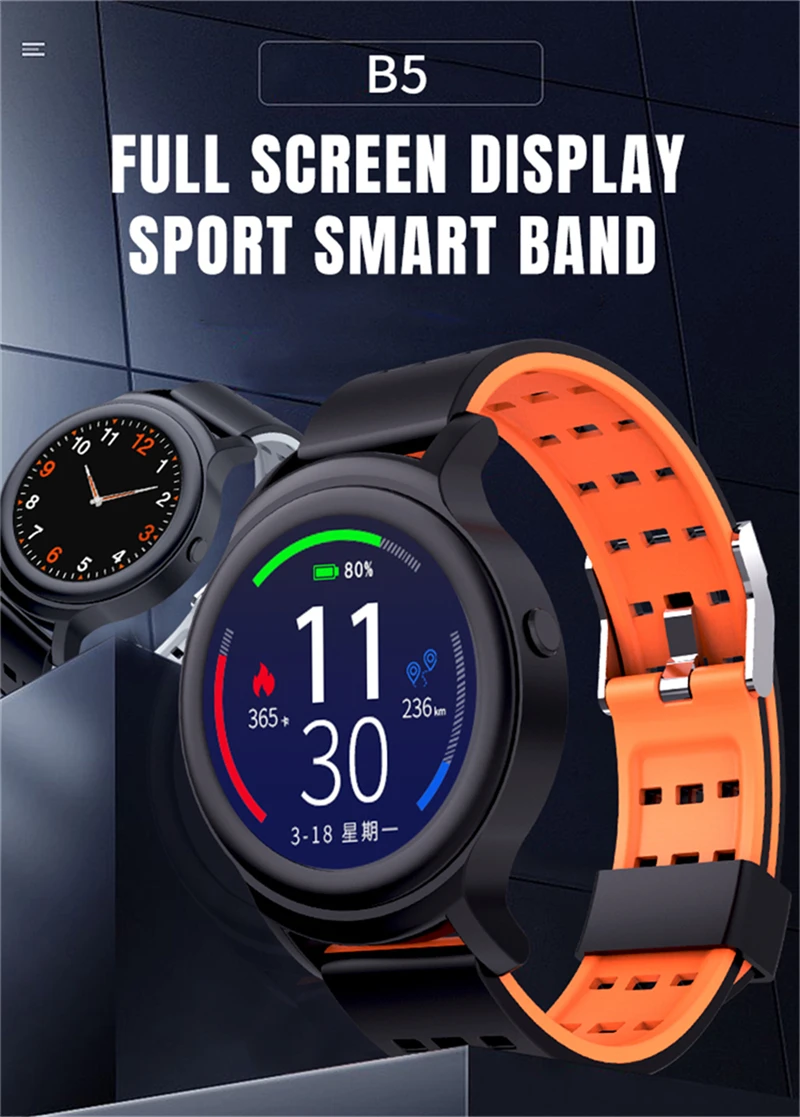 Смарт-браслет полный Дисплей Смарт-часы фитнес-трекер для измерения сердечного ритма кровяное давление кислород Шагомер Спорт Здоровье Браслет