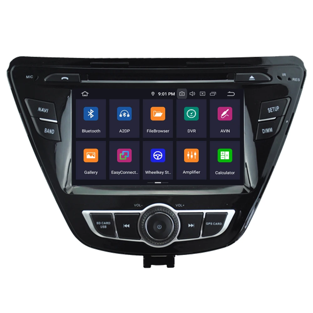 Excellent RoverOne Car Multimedia Player For Hyundai Elantra 2014 2015 2016 Android 9.0 Autoradio Bluetooth DVD Radio GPS Navigation 3