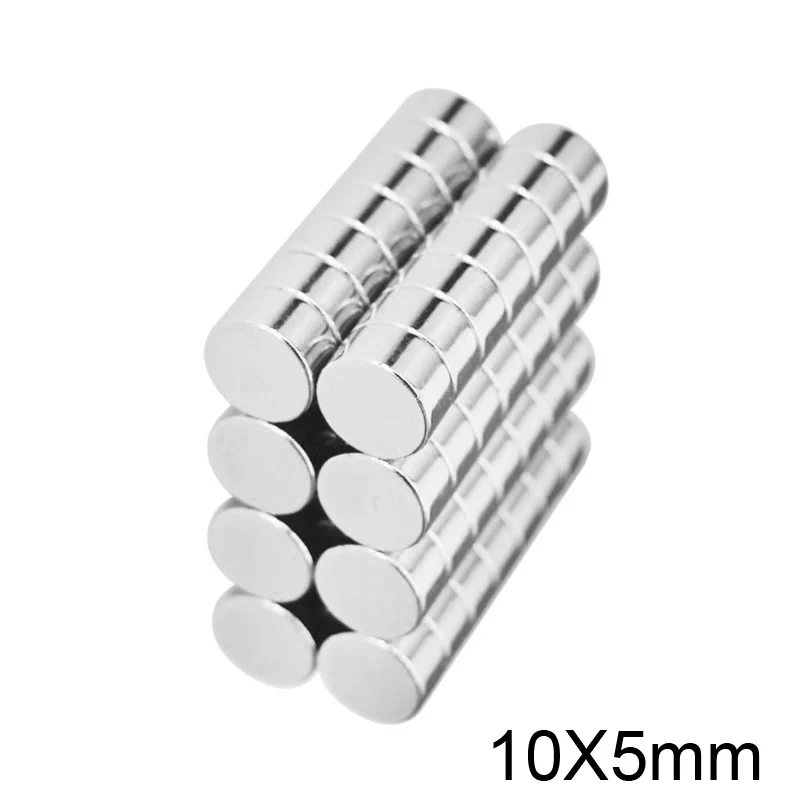10/20/30/50/100 шт. 10x5 мм мощный профессиональный неодимовый магнит ...