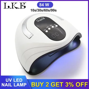 

168/120/84W UV Lamp Led Nail Dryer With Sensor LCD Display 10/30/60/90 Timer For All Gels Polish Professional Manicure Nail lamp