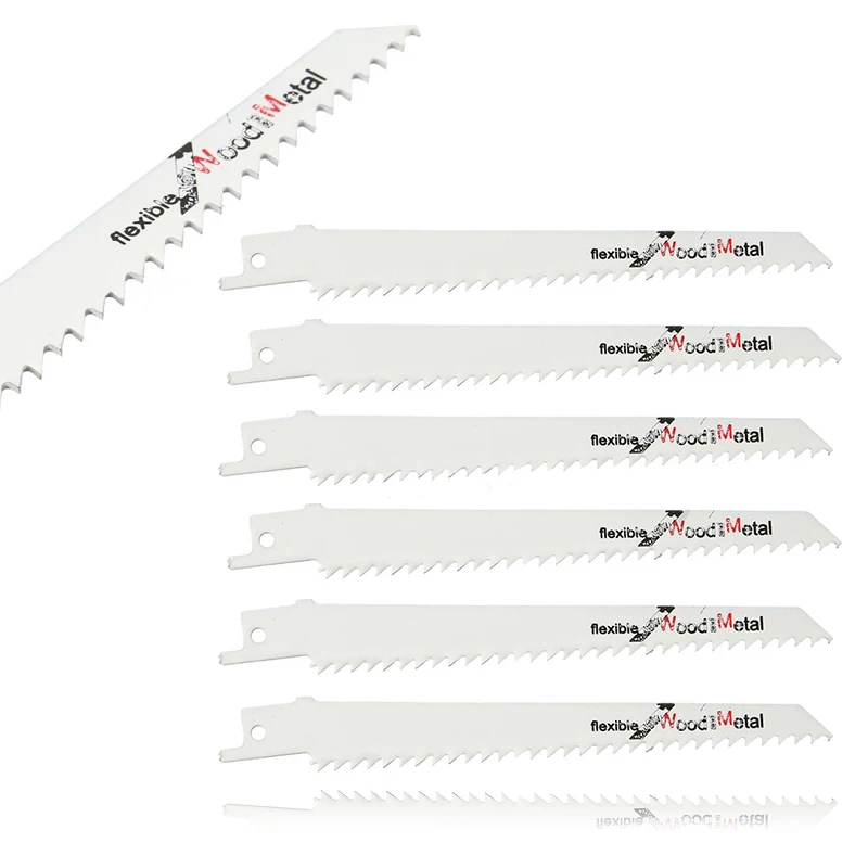 DWZ 1/2" Shank S611DF 150mm Reciprocating Saw Blades For Dewalt Bosch Makita