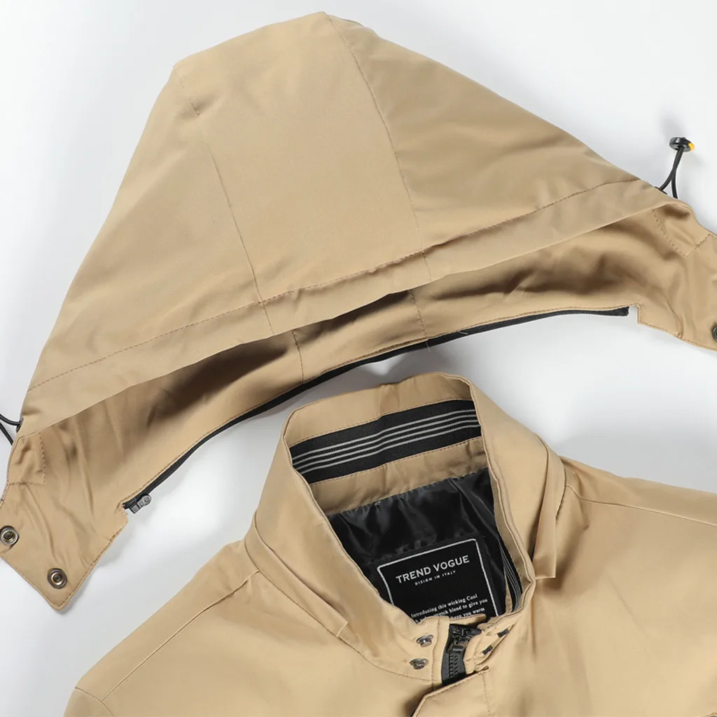 JAYCOSIN, мужские куртки осень-зима, Jaqueta Masculino, одноцветная Повседневная Уличная ветровка, теплая куртка, пальто, Chamarra Hombre, 19AUG19