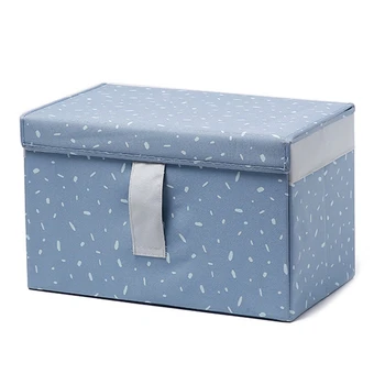 

Home Fabric Buckle Box Covered Clothes Storage Box Foldable Storage Toy Storage Box