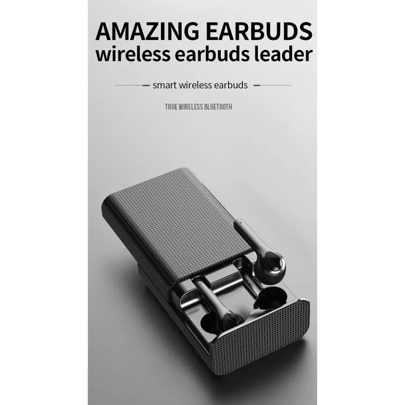Bluetooth 5,0 наушники интеллигентая(ый) Шум Снижение Мини Размеры наушники с зарядный чехол Высокое качество