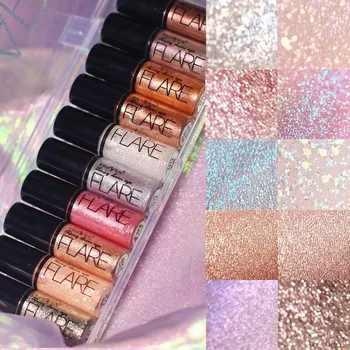

10 Colors Metallic Shiny Smoky Eyes Eyeshadow Waterproof Glitter Liquid Eye Makeup Paleta Eyeshadow