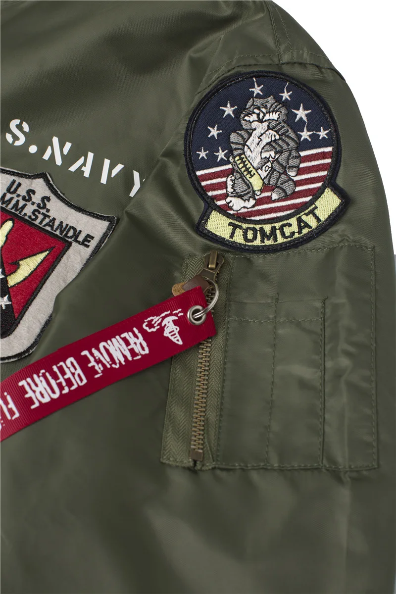 Осенняя мужская куртка США air force pilot Куртка бомбер ma-1 лоскутный бомбер Толстая куртка бейсбольное водонепроницаемое пальто