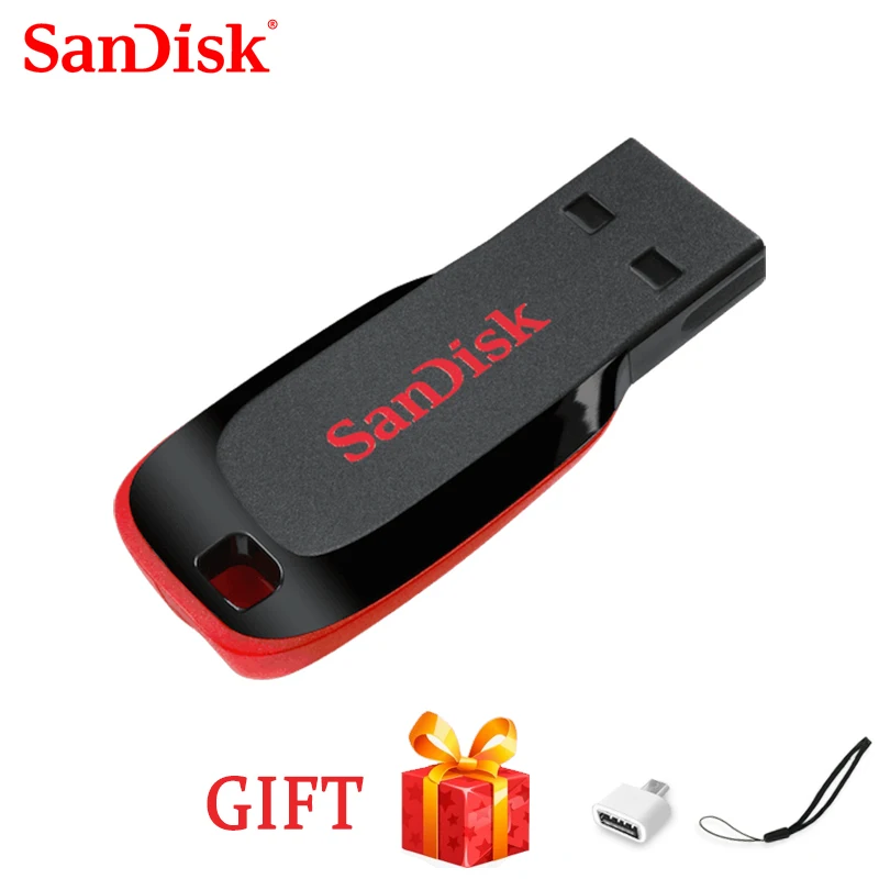 SanDisk USB флэш 64 Гб 128 ГБ usb 2,0 CZ50 флэш-диск usb флеш-накопитель memoria usb 16 ГБ 8 ГБ карта памяти, Флеш накопитель 32 Гб