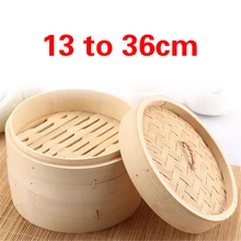 Bamboo Steamer Cookware Snack-Basket-Set Cooking-Tools Vegetable Fish-Rice One-Cover