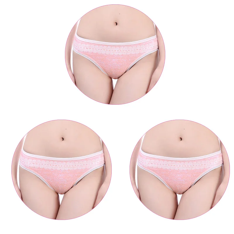 3Pcs-Orange 3 шт./компл. стринги Для женщин сексуальные стринги женские хлопковые трусы Для женщин строка разного возраста, хлопковые трусы, Для женщин белье печать стринги - Цвет: 3Pcs-Orange